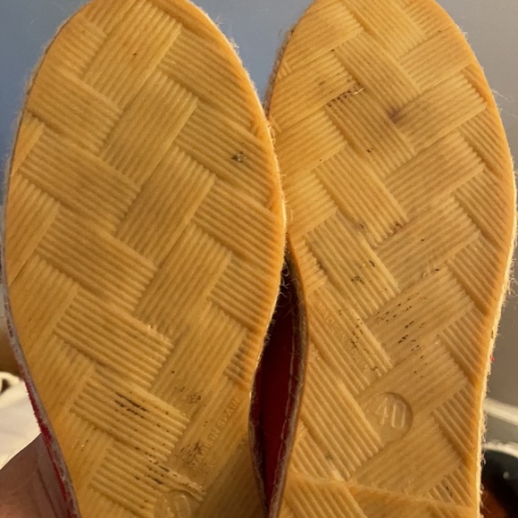 Red suede espadrilles from Free People size 40 - Picture 3 of 3